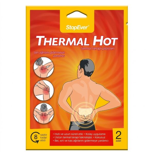 StopEver Thermal Hot Sıcak Terapi Flasteri 2'li